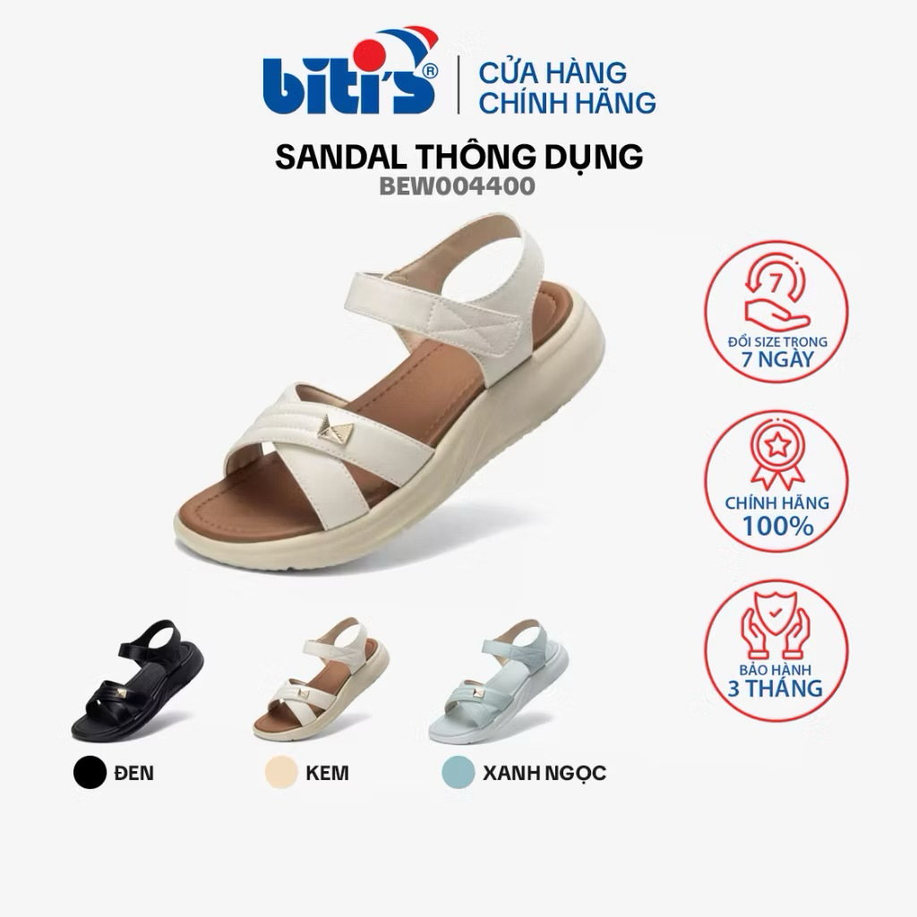 Dép sandal biti's nữ BEW00400 3 mầu size (35-39)