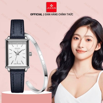 Julius Official | Combo Đồng hồ nữ Julius Ja-787 + dây thép Size 12