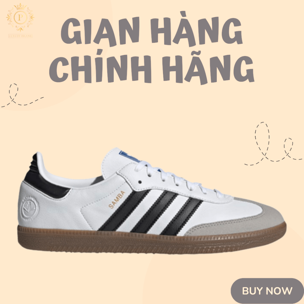 [HÀNG CHÍNH HÃNG] Giày Sneaker Adidas Samba Đế Nâu Basic Nam Nữ AUTHENTIC