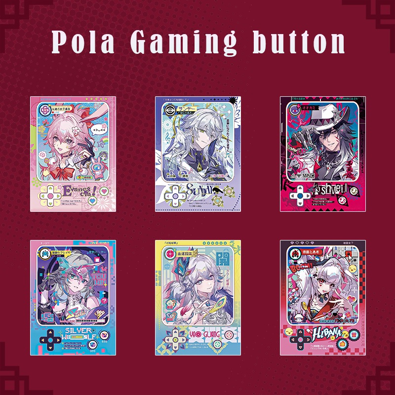 Polaroid 6x9 cm ver Gaming Button HSR 6 nhân vật