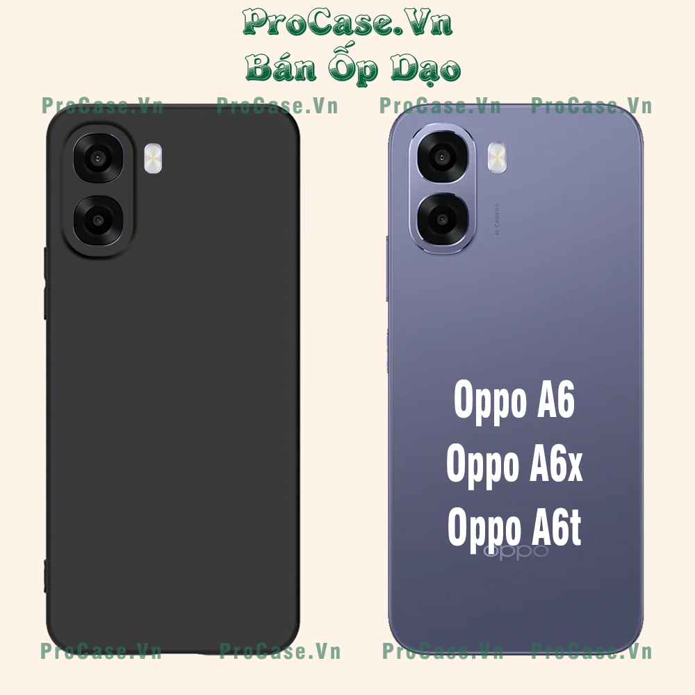 Ốp lưng Oppo A6 / Oppo A6 Pro / Oppo A6x / Oppo A6t TPU dẻo,cạnh viền vuông,chống sốc,bảo vệ camera