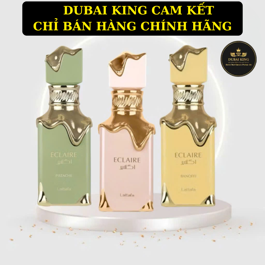 *10mL*Nước Hoa Nữ Eclaire-Eclaire Banoffi và Eclaire Pistache – Lattafa EDP dùng thử