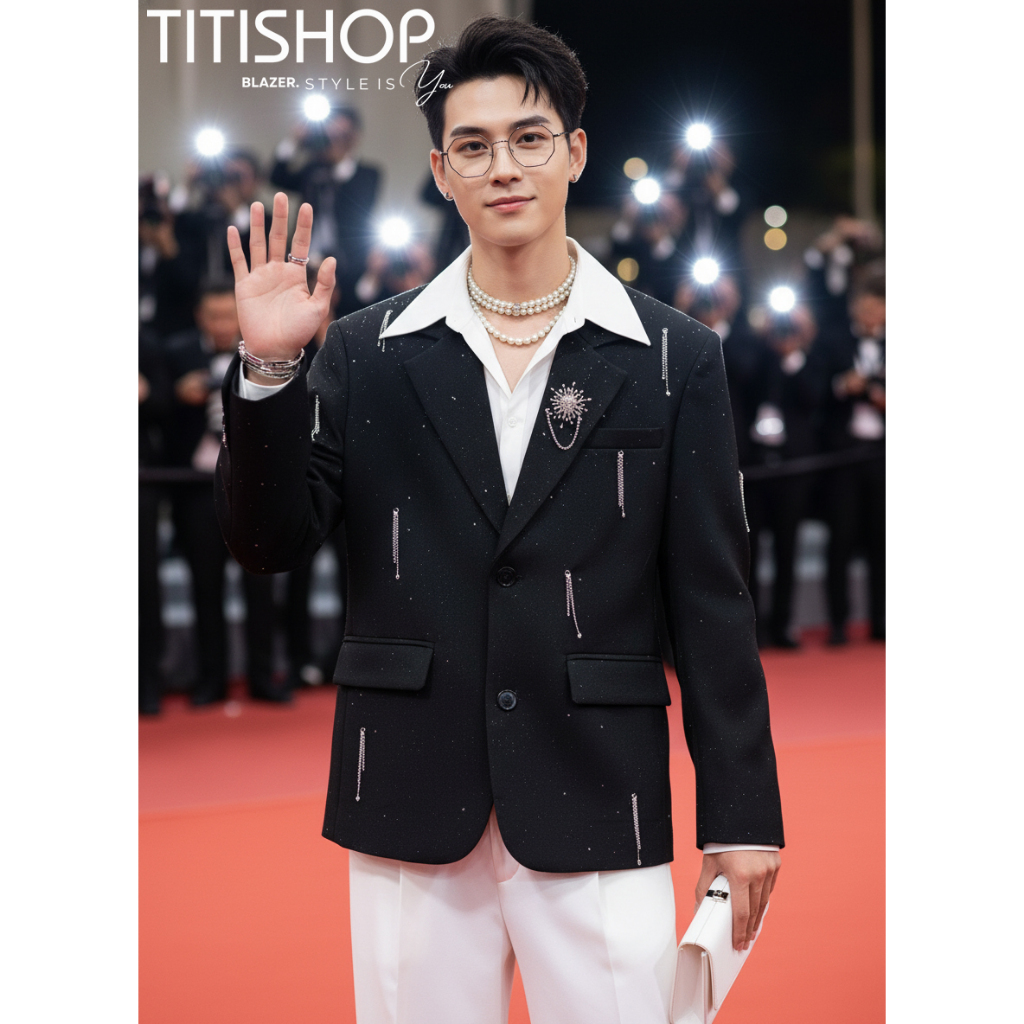 ( Đặt Nhanh ) Áo Blazer Nam Đi Tiệc Event , Áo Vest nam . Bộ Blazer Nam , Jacket Nam , Áo Khoác Twee
