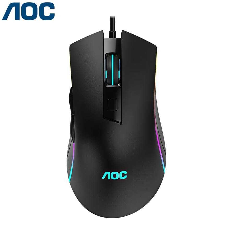 Chuột Có Dây AOC GM120, Led RGB, Gaming, Office