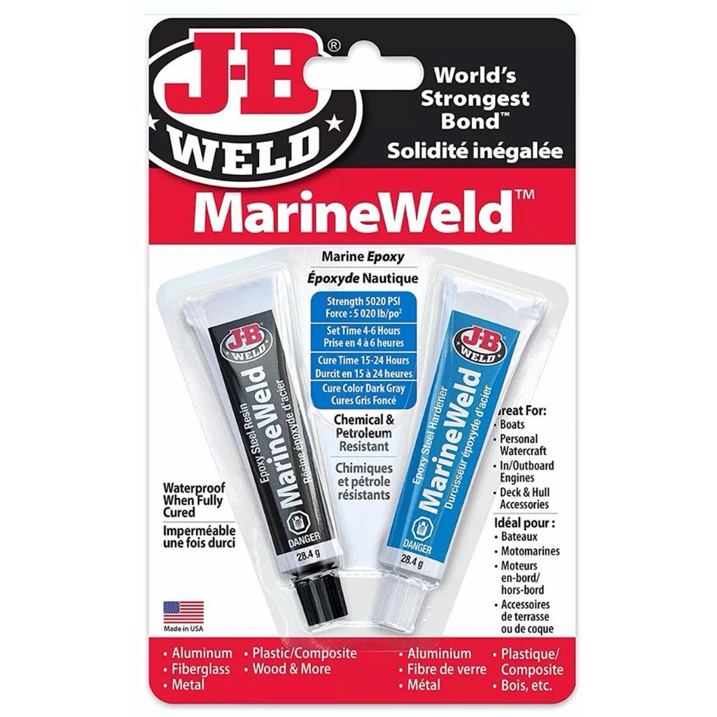 Keo Epoxy JB Weld MarineWeld Chuyên Dụng Chống Nước Siêu Bền (2 Tuýp) 56g