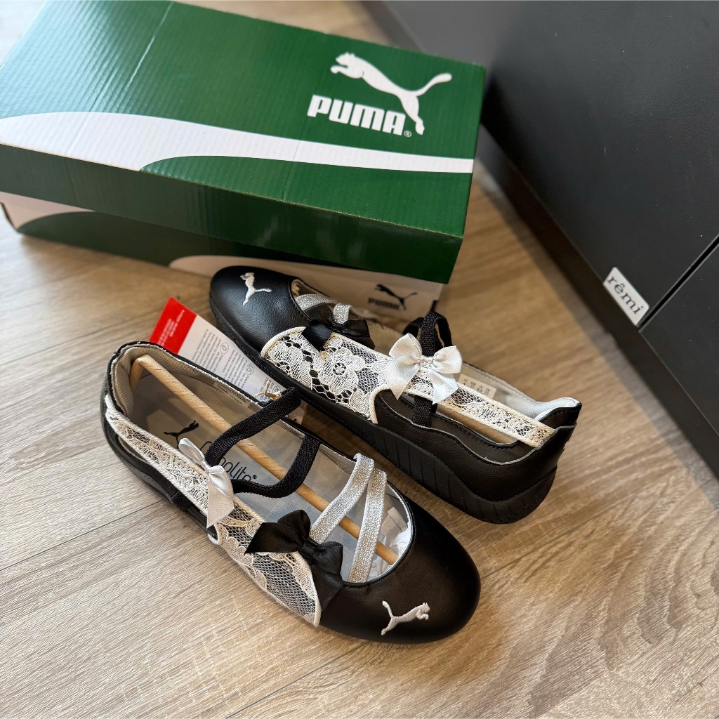 [HÀNG CHÍNH HÃNG] Giày PM Speedcat Ballet Lace Exclusive Silver Black - Giày Ballet Đen Trắng Nữ