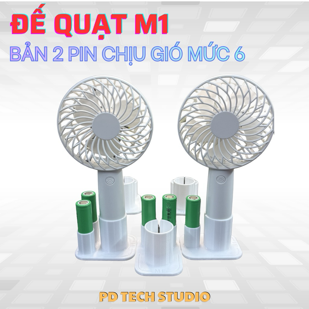 Đế đứng cho quạt cầm tay M1 (Không bao gồm pin và quạt) - PD Tech Studio