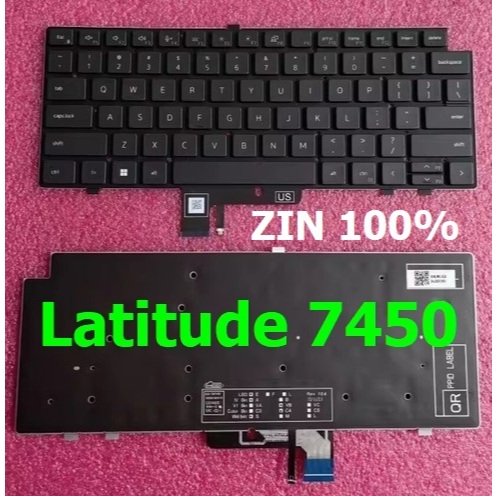 Bàn phím laptop Dell Latitude 7450 Gen 13th năm 2023  Keyboard laptop Dell Latitude 7450 Gen 13th 20