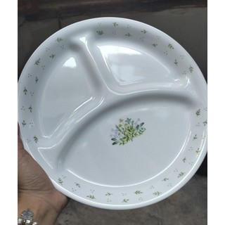 Đĩa chia ngăn Corelle Mỹ ( hàng 2hand Nhật)