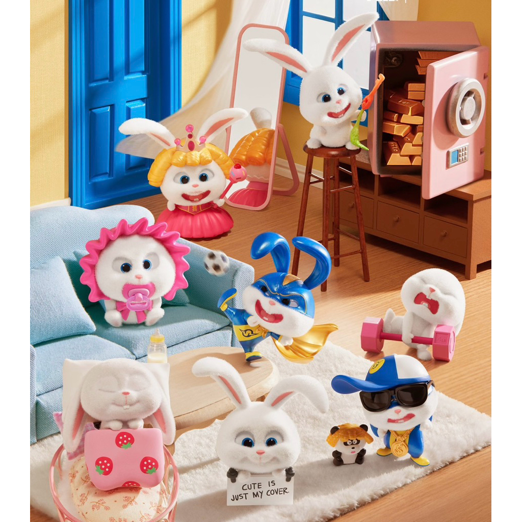 Blindbox The Secret Life of Pets Snowball - Mô hình trưng bày dễ thương làm quà tặng