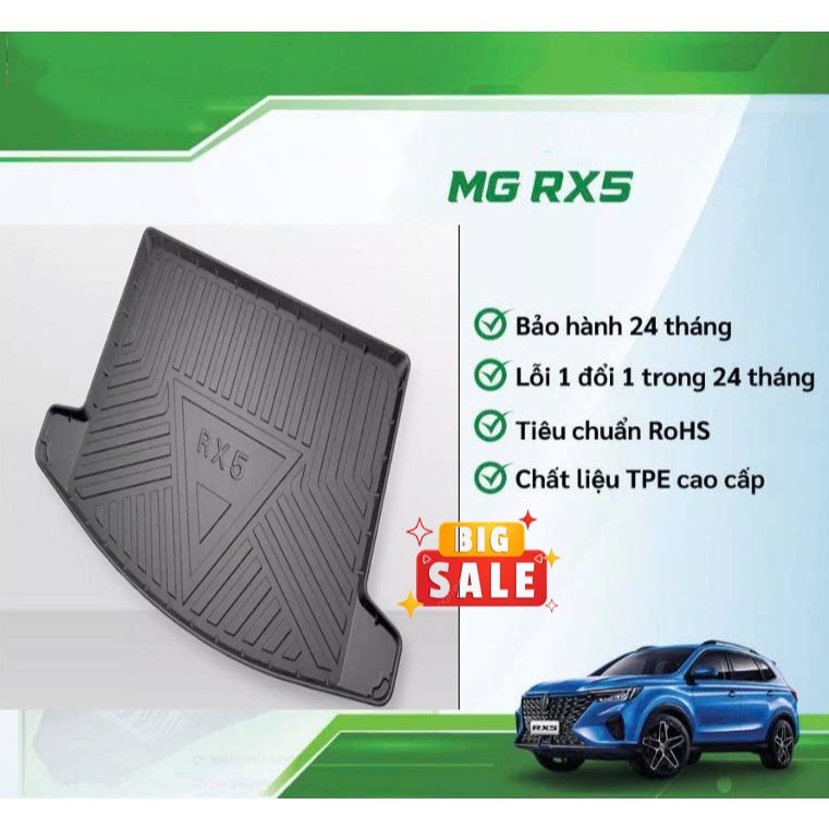 Lót Cốp MG RX5 2023 2024 2025 2026 ( Loại Cao Cấp ) - Thảm Lót Cốp Nhựa Dẻo MG RX5