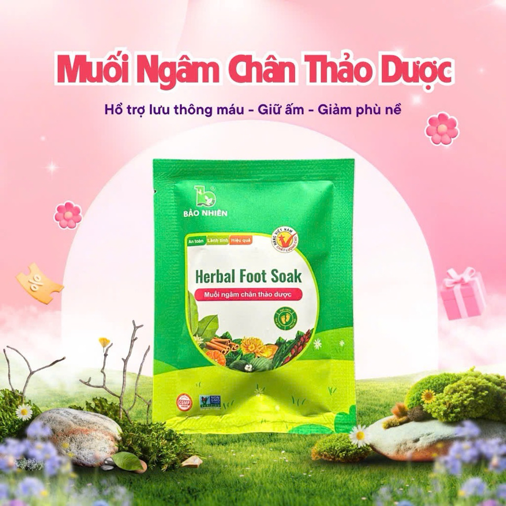 1Gói /Muối ngâm chân thảo dược IVF Bảo Nhiên 20gr BN