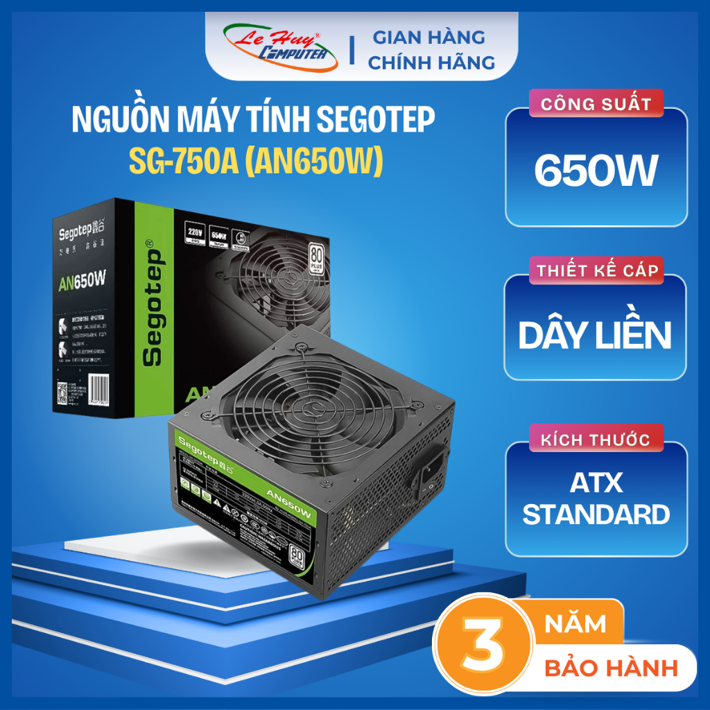 Nguồn Máy Tính SEGOTEP SG-750A (AN650W) - Hàng Chính Hãng