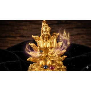 Tượng Trang Trí Decor H҉ồ L҉y҉ V҉i҉p҉ Thái Lan Màu Vàng