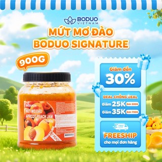 Mứt Mơ Đào Boduo Signature 900g - Mứt Trái Cây Pha Chế