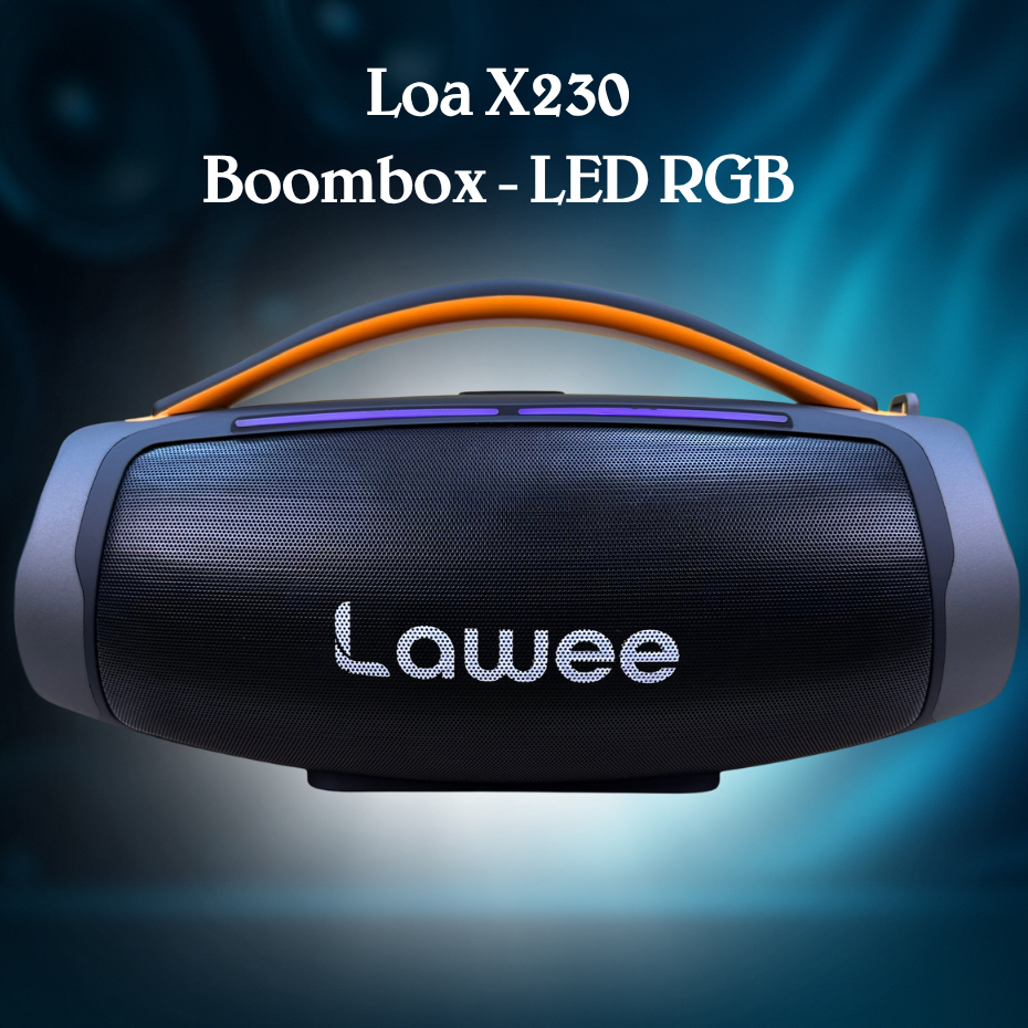 Loa Bluetooth LAWEE X230 LED RGB Bass Mạnh  –  Loa Di Động Cầm Tay Cho Picnic, Dã Ngoại & Tiệc Tùng