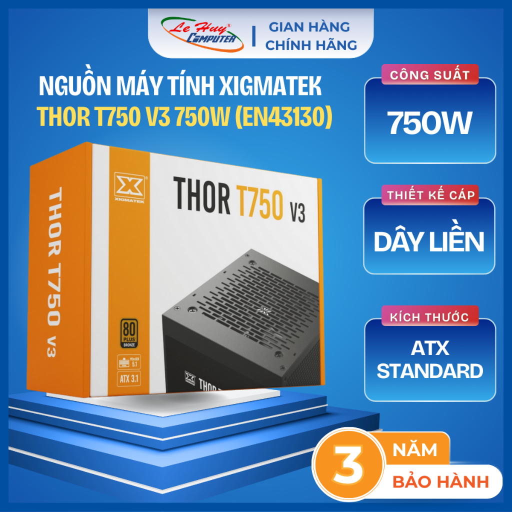 Nguồn Máy Tính - Power XIGMATEK 600W/ 750W - Hàng Chính Hãng