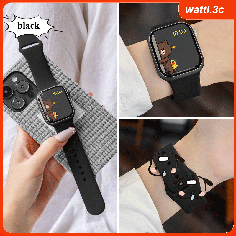 Dây đeo iWatch 44mm 49mm 46mm Silicone, dây đeo thể thao dành cho dòng iWatch Series 11 10 9 8 7 45m