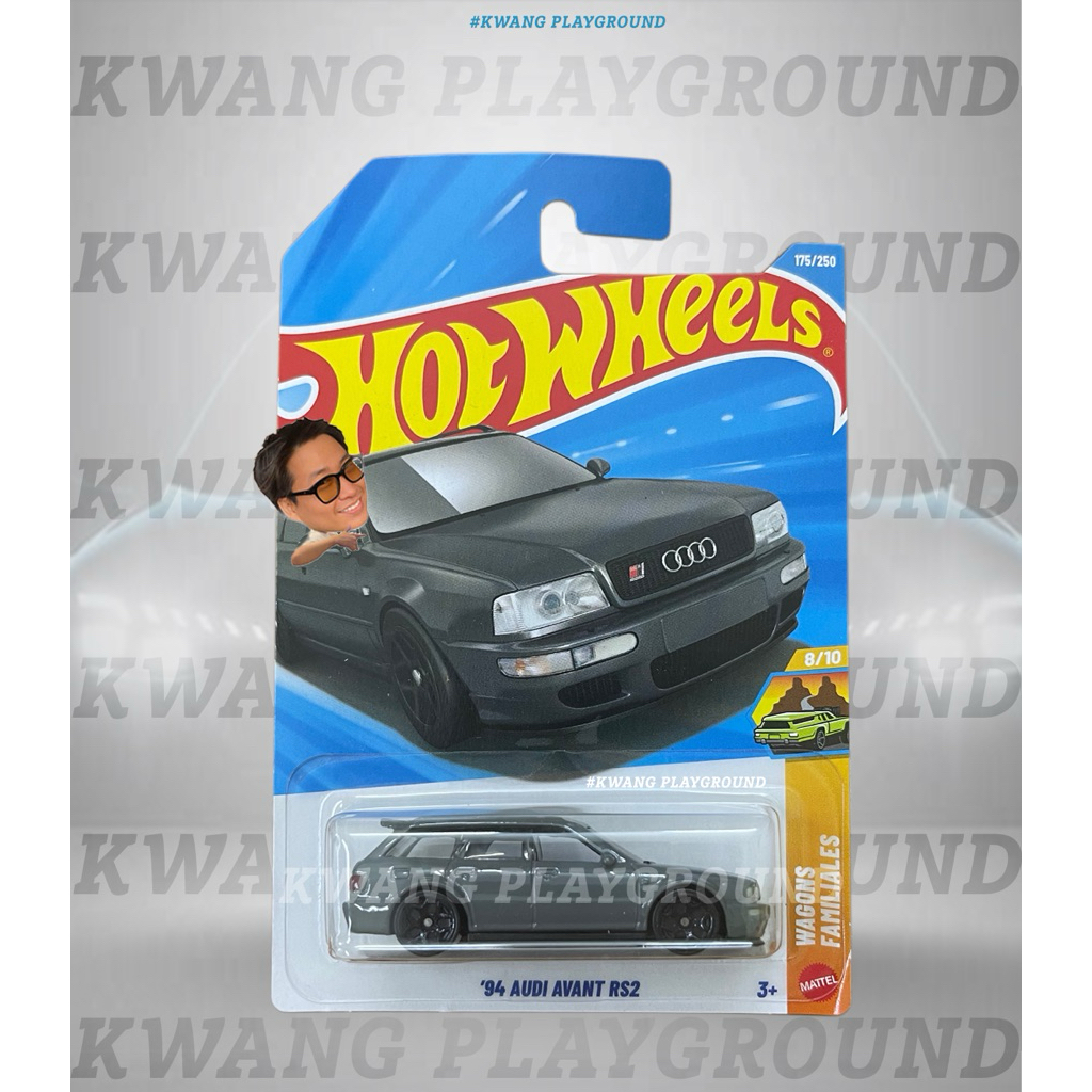 Kwang Playground - Xe mô hình Hot Wheels basic '94 Audi Avant RS2 (xám) - Case J 2026