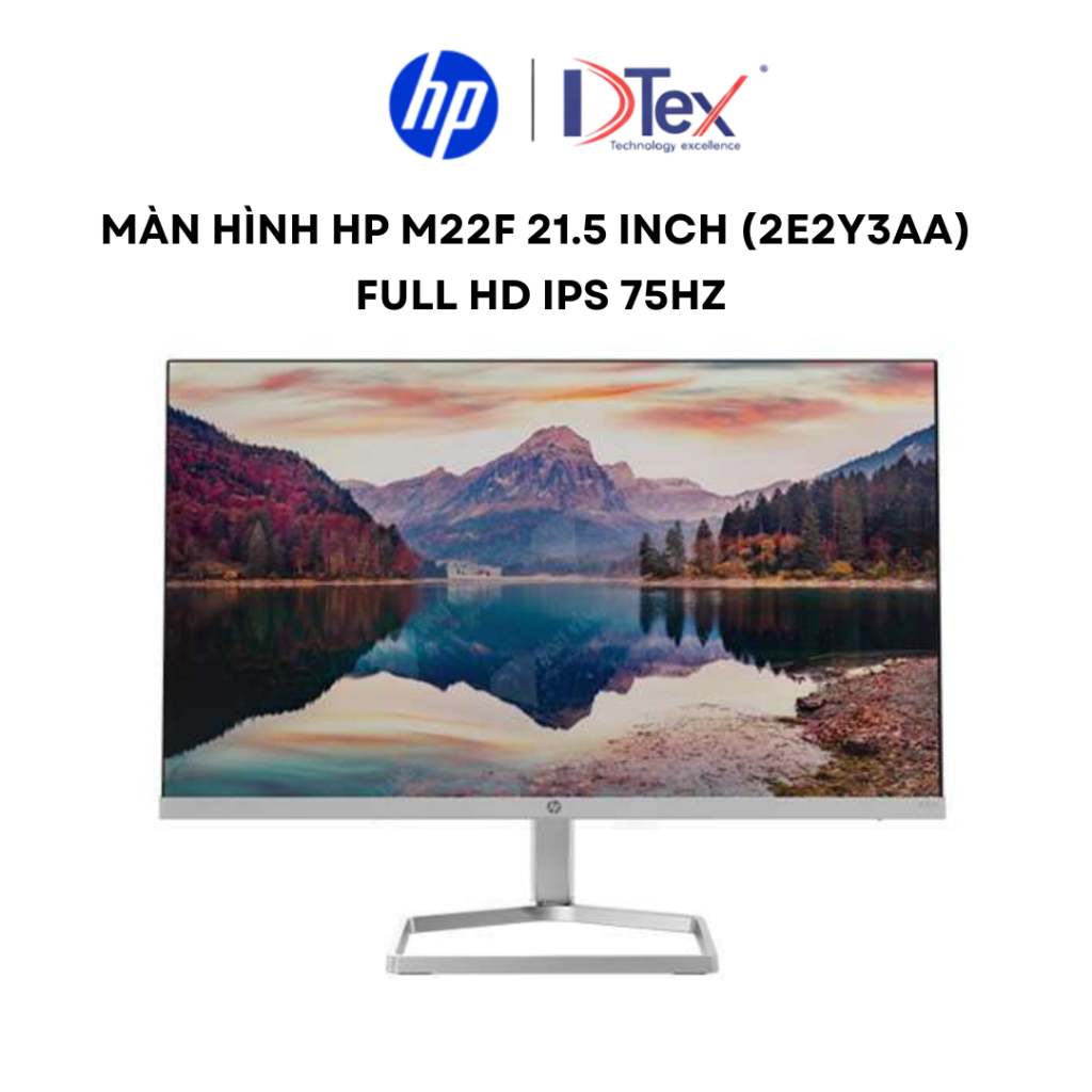 Màn Hình HP M22f 21.5 Inch (2E2Y3AA) FHD IPS 75Hz - Viền Mỏng - Hàng Chính Hãng - Bảo hành 3 năm