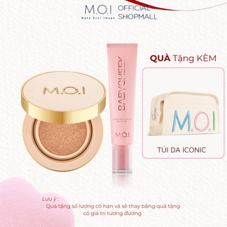 (QUÀ TẶNG TÚI DA) COMBO PHẤN NƯỚC PREMIUM + MÁ HỒNG SỮA BABY CHEEK