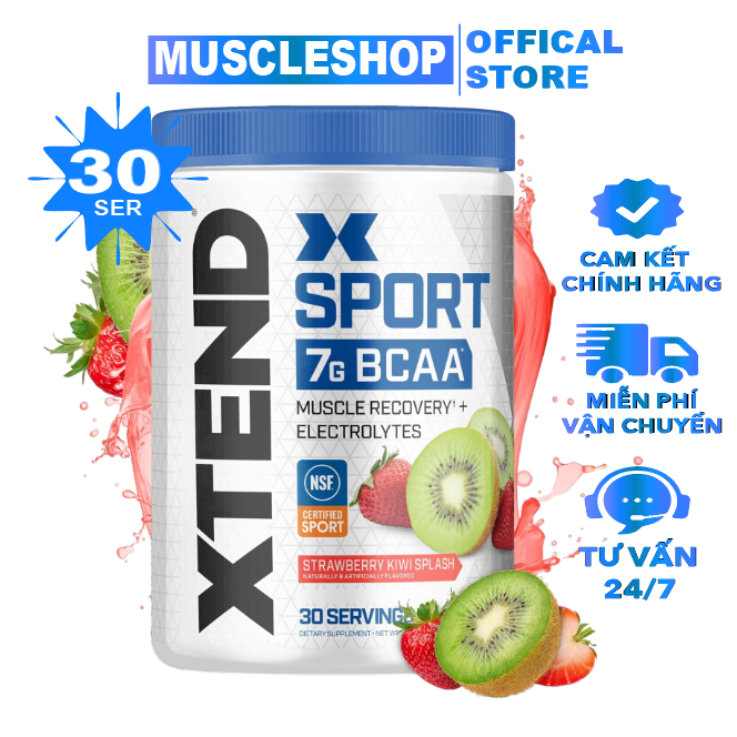 Bột Xtend Sport BCAA (30 Servings), Hỗ Trợ Phục Hồi, Chống Dị Hoá Cơ Và Tăng Sức Bền Trong Tập