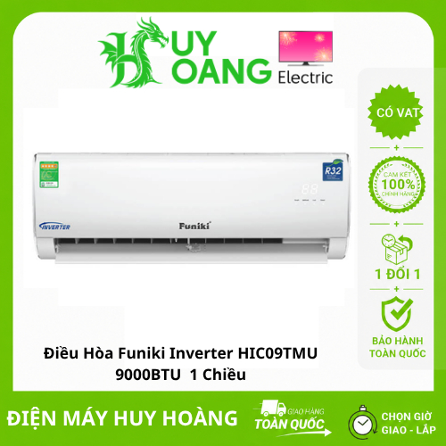[NHẬN LẮP HN] Điều Hòa Funiki Inverter HIC09TMU  9000BTU  1 Chiều Gas R32