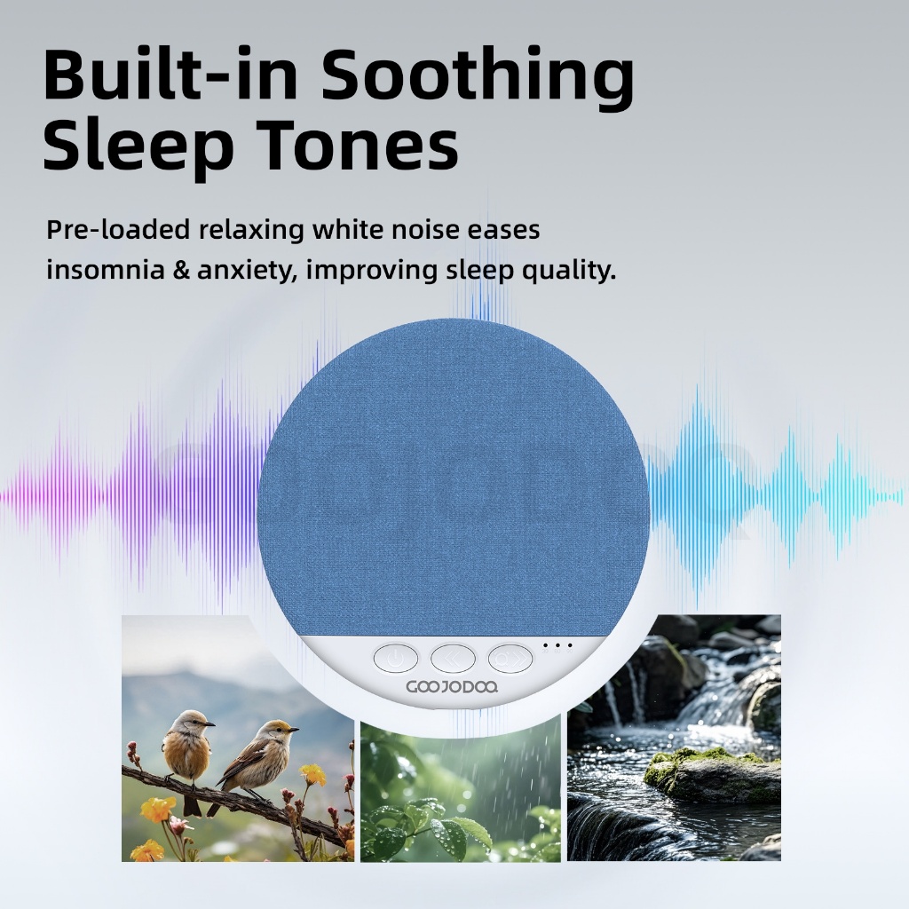Loa Bluetooth Ngủ GOOJODOQ Siêu Mỏng 11mm Dành Cho Người Nằm Nghiêng, Phát Nhạc Nhẹ Bảo Vệ Tai | BigBuy360 - bigbuy360.vn