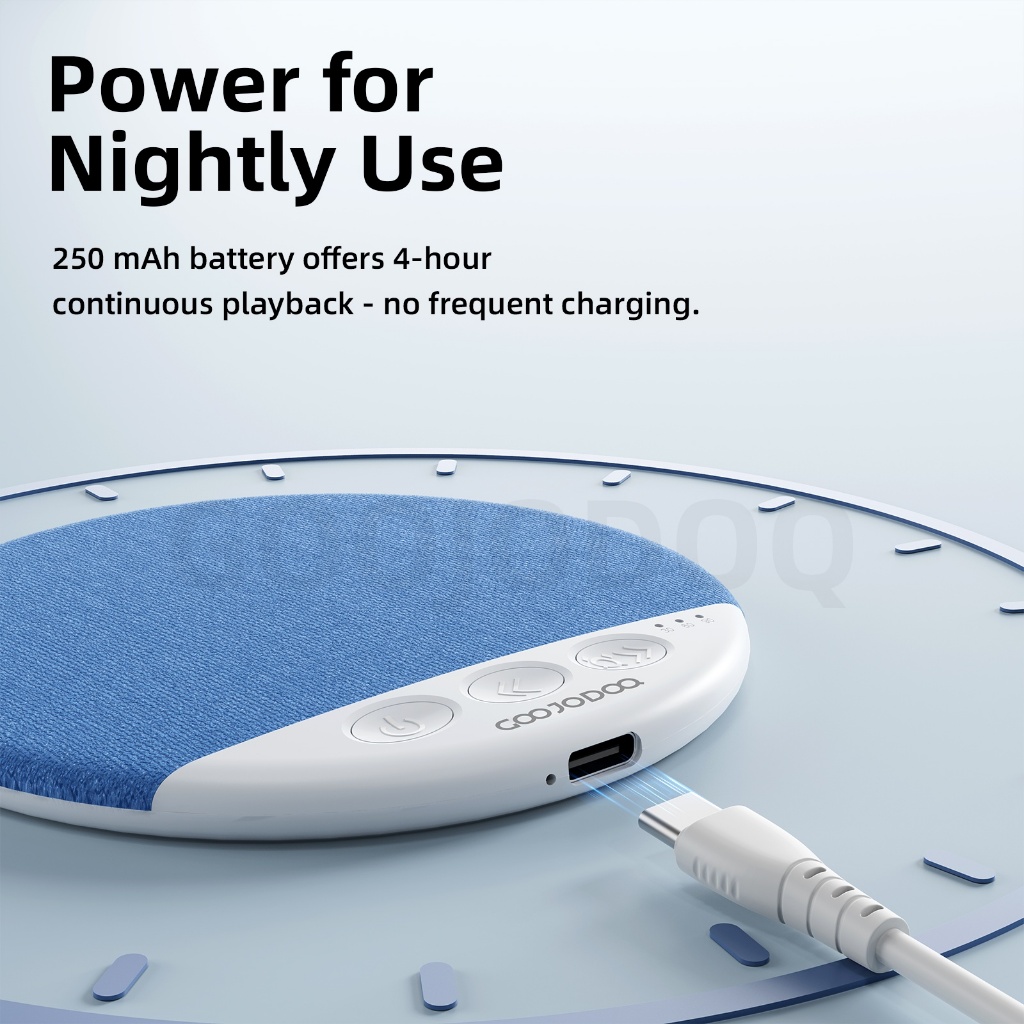 Loa Bluetooth Ngủ GOOJODOQ Siêu Mỏng 11mm Dành Cho Người Nằm Nghiêng, Phát Nhạc Nhẹ Bảo Vệ Tai | BigBuy360 - bigbuy360.vn