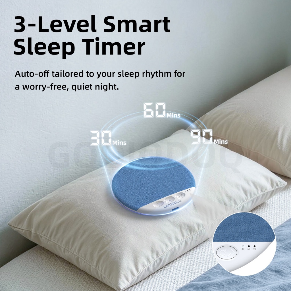 Loa Bluetooth Ngủ GOOJODOQ Siêu Mỏng 11mm Dành Cho Người Nằm Nghiêng, Phát Nhạc Nhẹ Bảo Vệ Tai | BigBuy360 - bigbuy360.vn