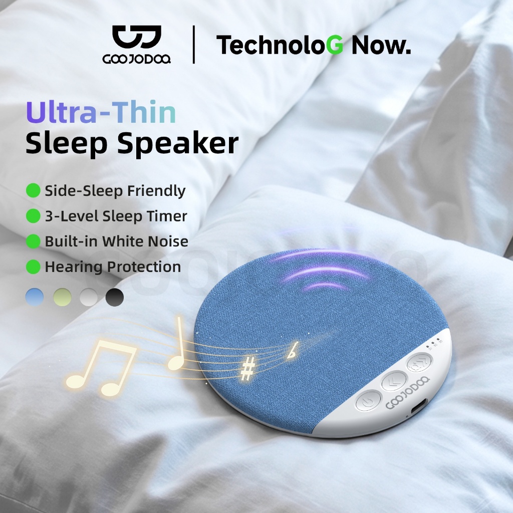 Loa Bluetooth Ngủ GOOJODOQ Siêu Mỏng 11mm Dành Cho Người Nằm Nghiêng, Phát Nhạc Nhẹ Bảo Vệ Tai | BigBuy360 - bigbuy360.vn