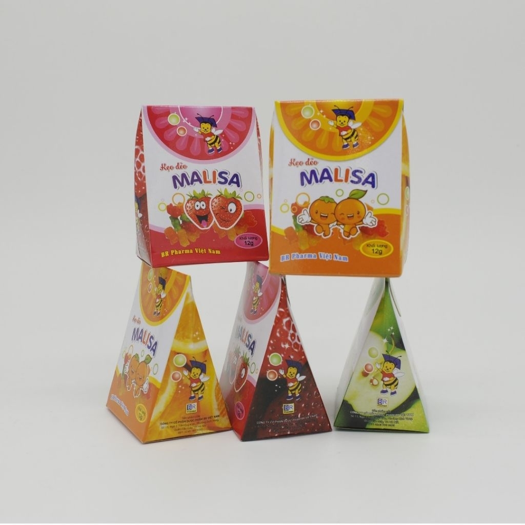 Kẹo dẻo Malisa bổ sung canxi cho bé( lốc 10 hộp)