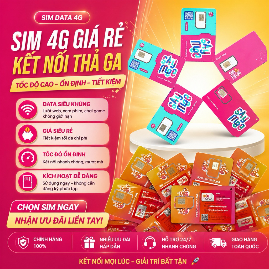 Sim Vietnamobile - Sim MobiFone
