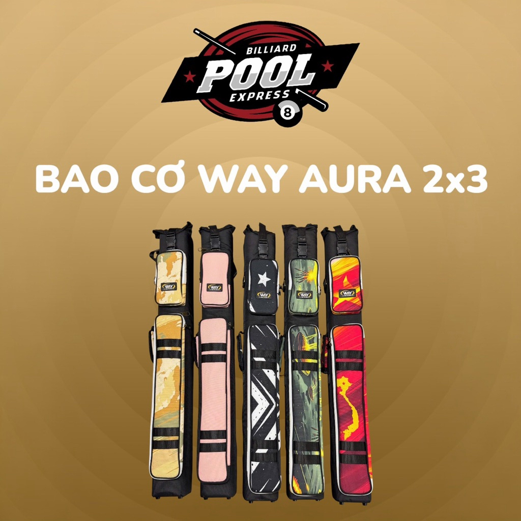 Bao cơ Way Aura 2x3 (2 chuôi 3 ngọn) [Chính hãng]