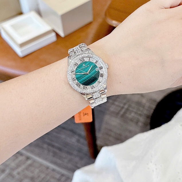 Đồng hồ nữ chính hãng Allien Kevin AK9009 dây thép, kính sapphire, nạm đá sang chảnh