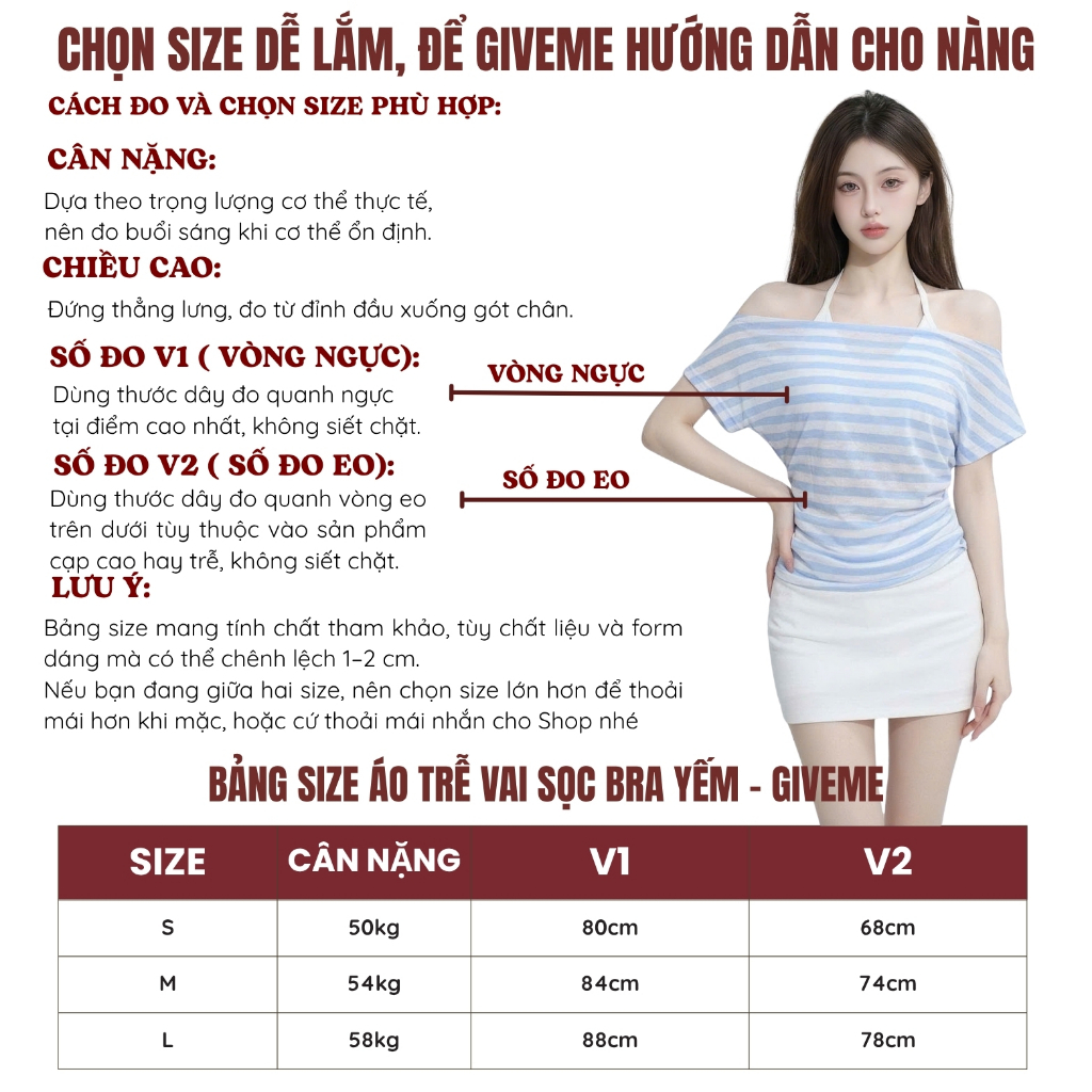 [MỞ BÁN] Áo Trễ Vai Thun Giấy Sọc Ngang Nhún Eo Phối Áo 2 Dây Cổ Yếm Tôn Dáng Style Hè Đi Biển Mặc Mỏng Mát Giveme | BigBuy360 - bigbuy360.vn