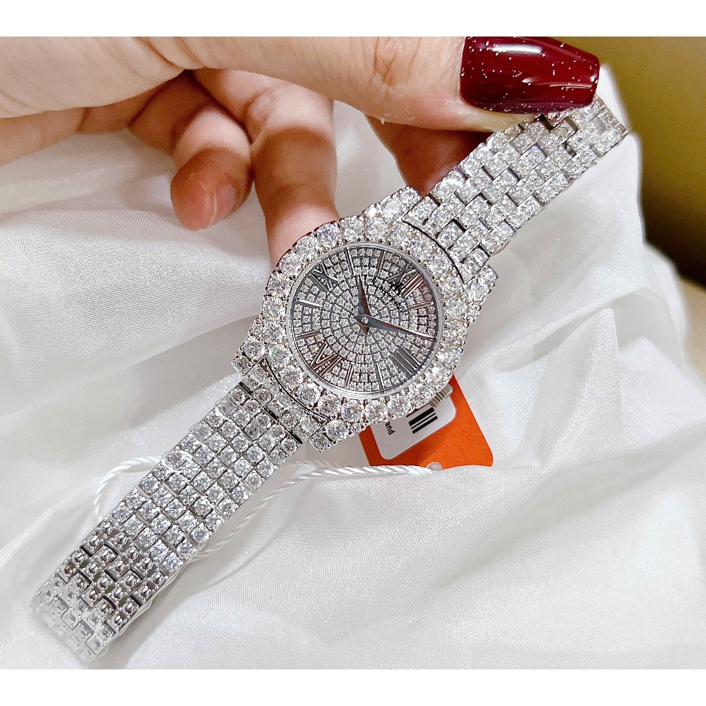 Đồng hồ nữ chính hãng Allien Kevin AK5586 dây thép, kính sapphire, nạm đá sang chảnh size 33mm