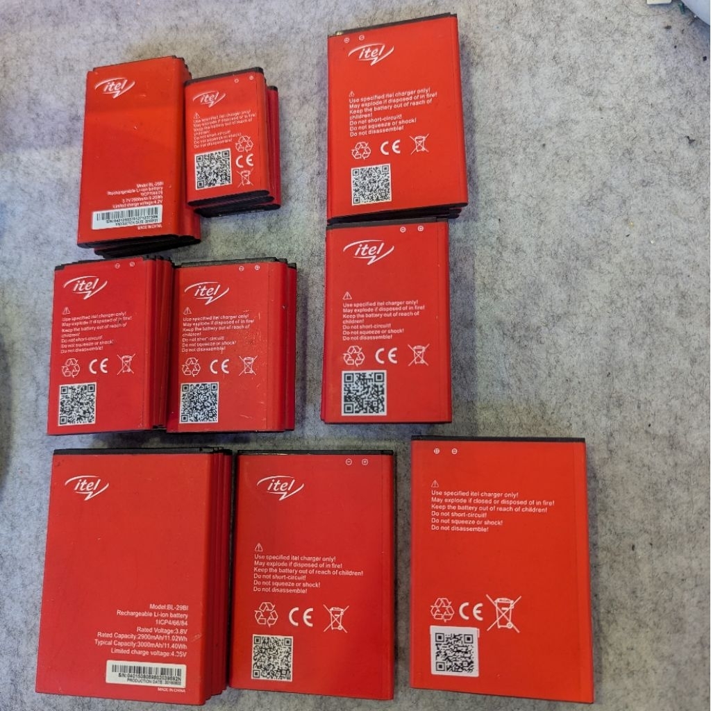 Pin Itel zin bóc máy (dung lượng tốt)  BL-29BI /BL-29CL/BL-24EL/BL-11DL /BL-29DI/BL-19CI/BL-25BI/BL-