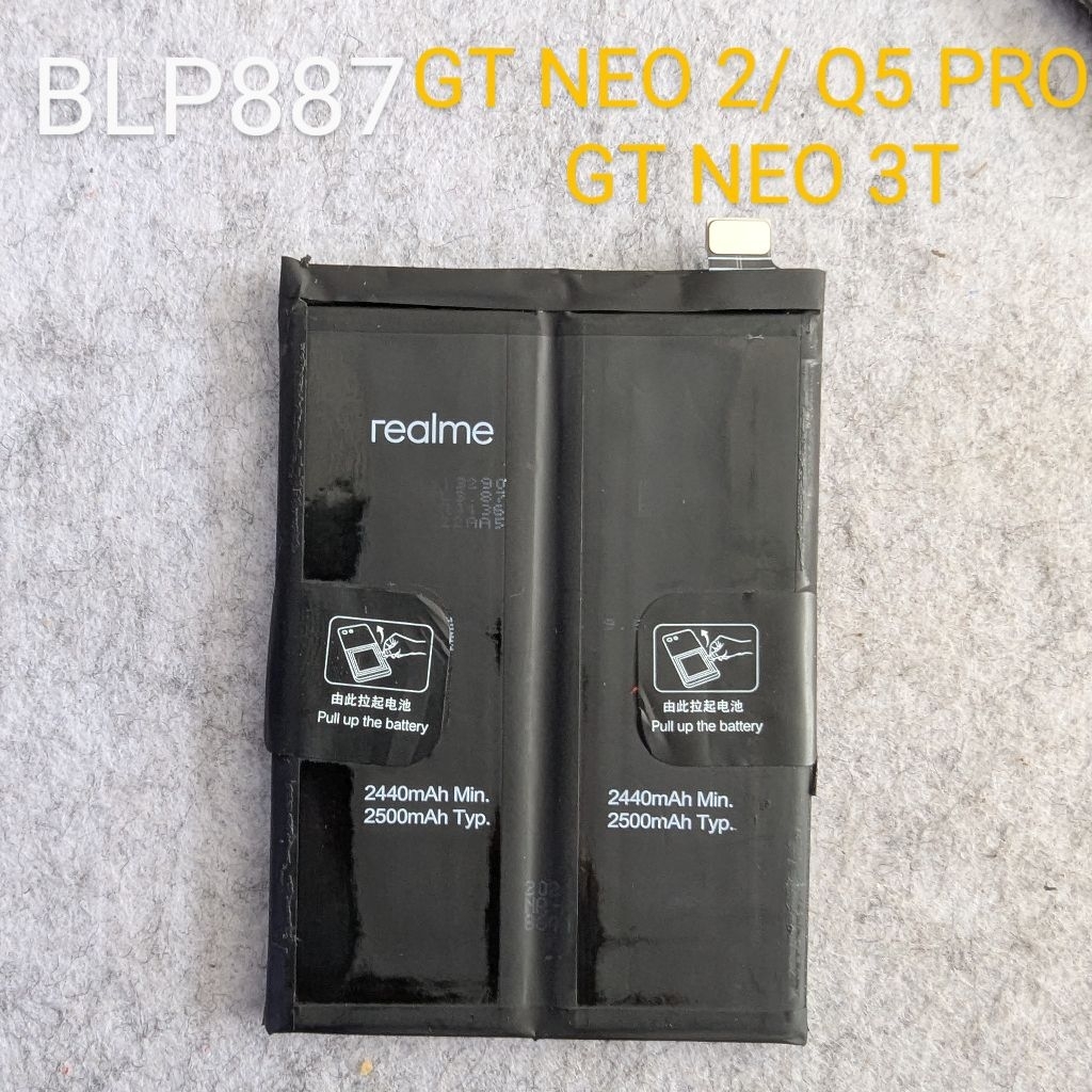 PIN BLP887 zin bóc máy Realme Gt neo 2 / neo 3t/ Q5 pro ( dụng lượng tầm 80%-85%)