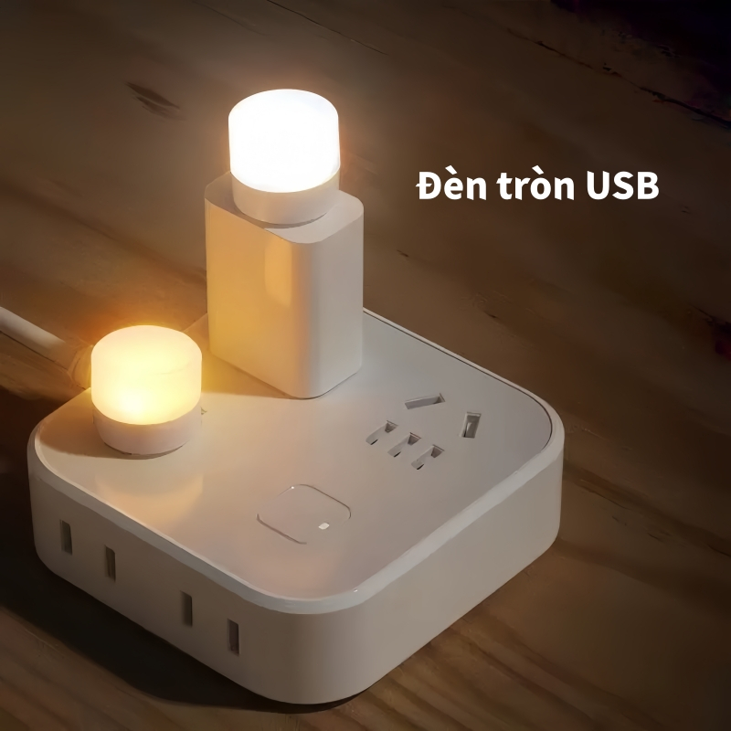 OOKAS 5W mini Đèn tròn USB, cắm là dùng ngay – Quà tặng