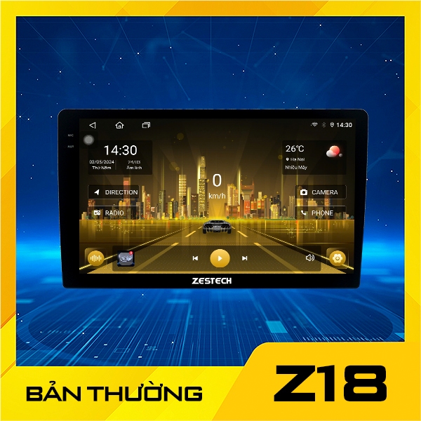 Màn hình androi zestech Z18  và Z18 liền camera 360 bản mới nhất 2025 - Kèm Vietmap Live 2 năm