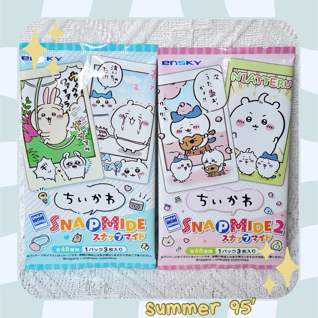 [SẴN-SUMMER 95’] Pack snapmide card thẻ nhân phẩm Chiikawa chính hãng