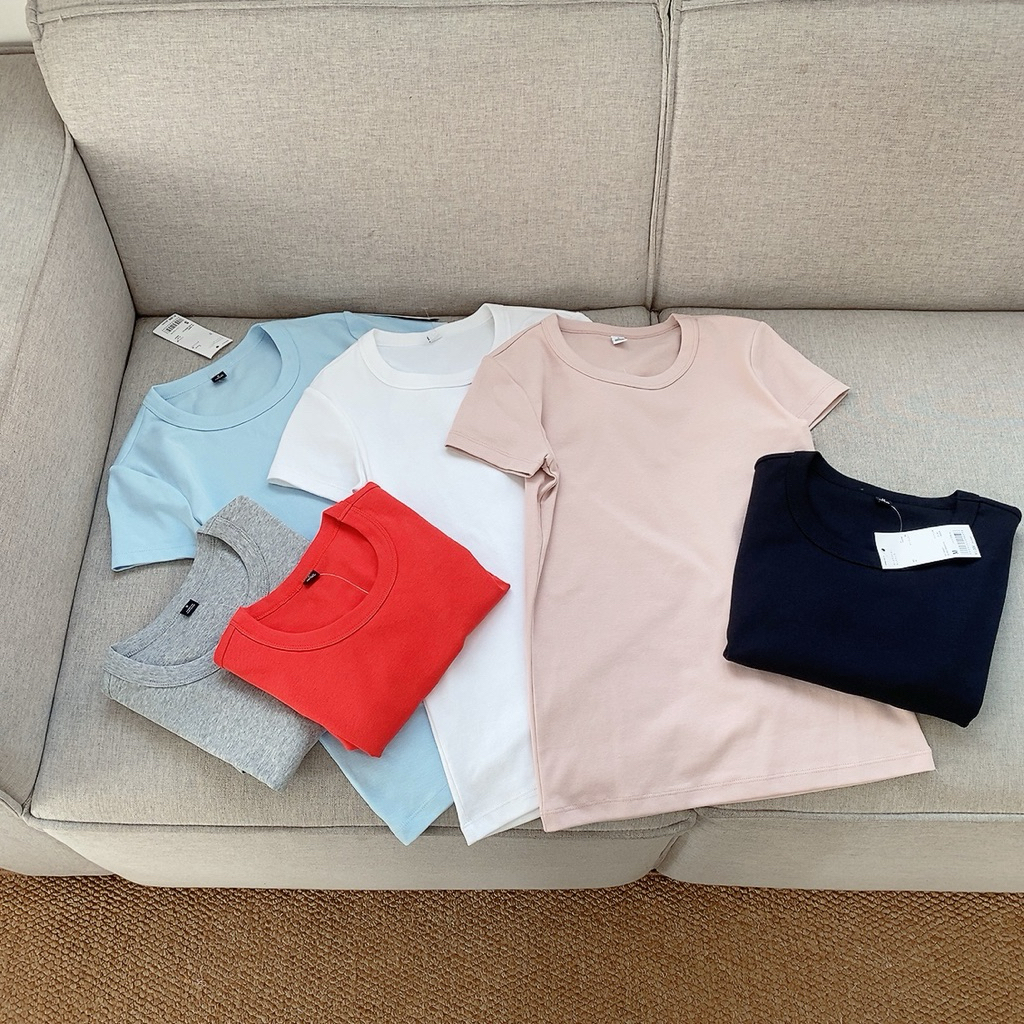 Áo pull cotton dẻo CỔ TRÒN nhiều màu
