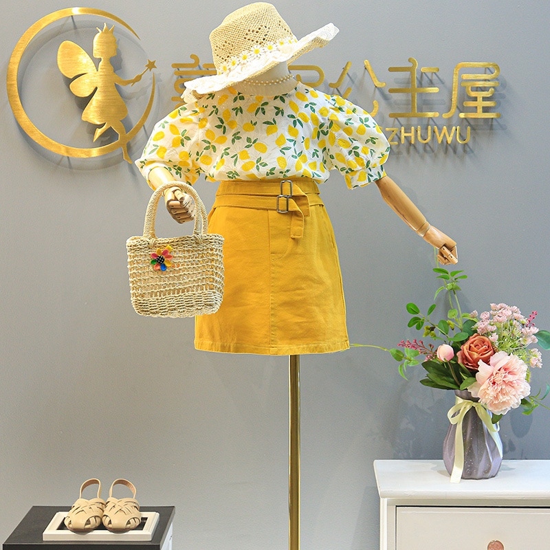 Váy vai bèo cổ ren thời trang trẻ em BEESHOP TLH23153