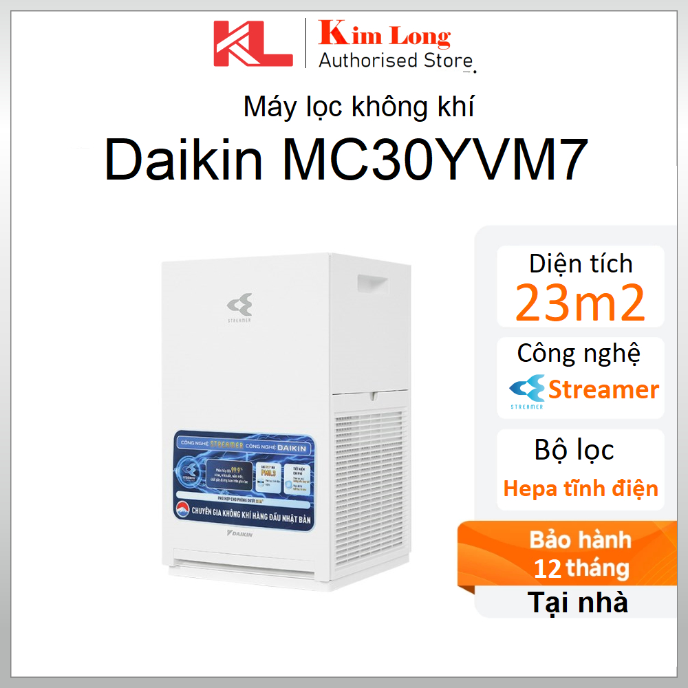 Máy lọc không khí Daikin MC30YVM7 / MCQ30ZVM7 - Hàng chính hãng