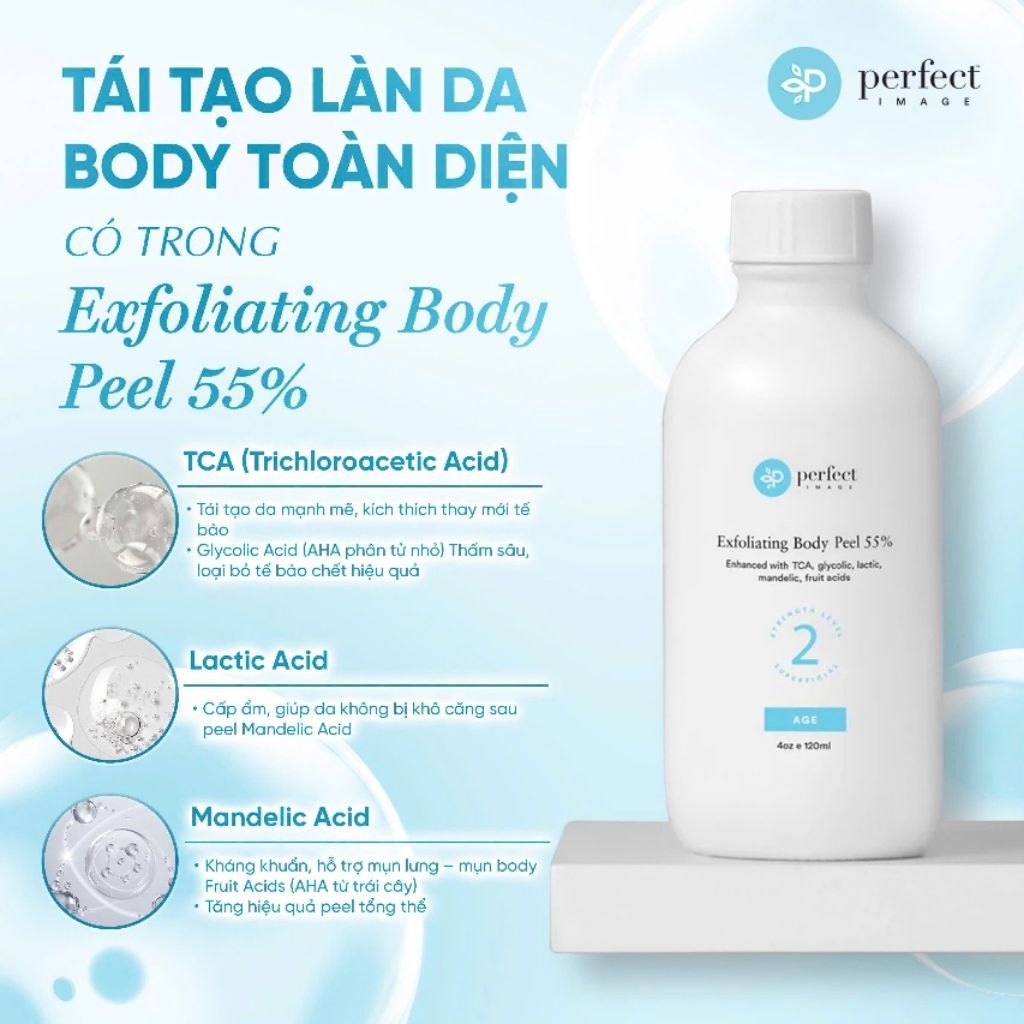 [ Link chiết ] Peel Body ,peel toàn thân Perfect Image Exfoliating Body peel giúp loại bỏ tế bào chế