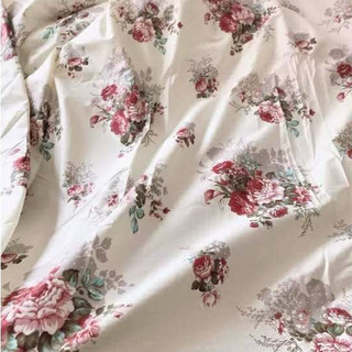 ⚡GIÁ SỈ⚡Vải lụa họa tiết hoa nhí xinh xắn màu xanh, vàng, hồng, trắng khổ 1m5