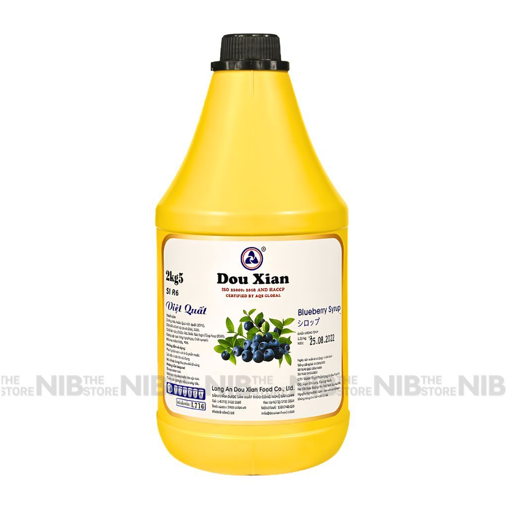 Siro Douxian Việt Quất bình 2.5kg