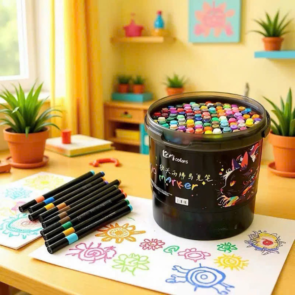 Xô 120 màu acrylic tô vẽ cực đẹp