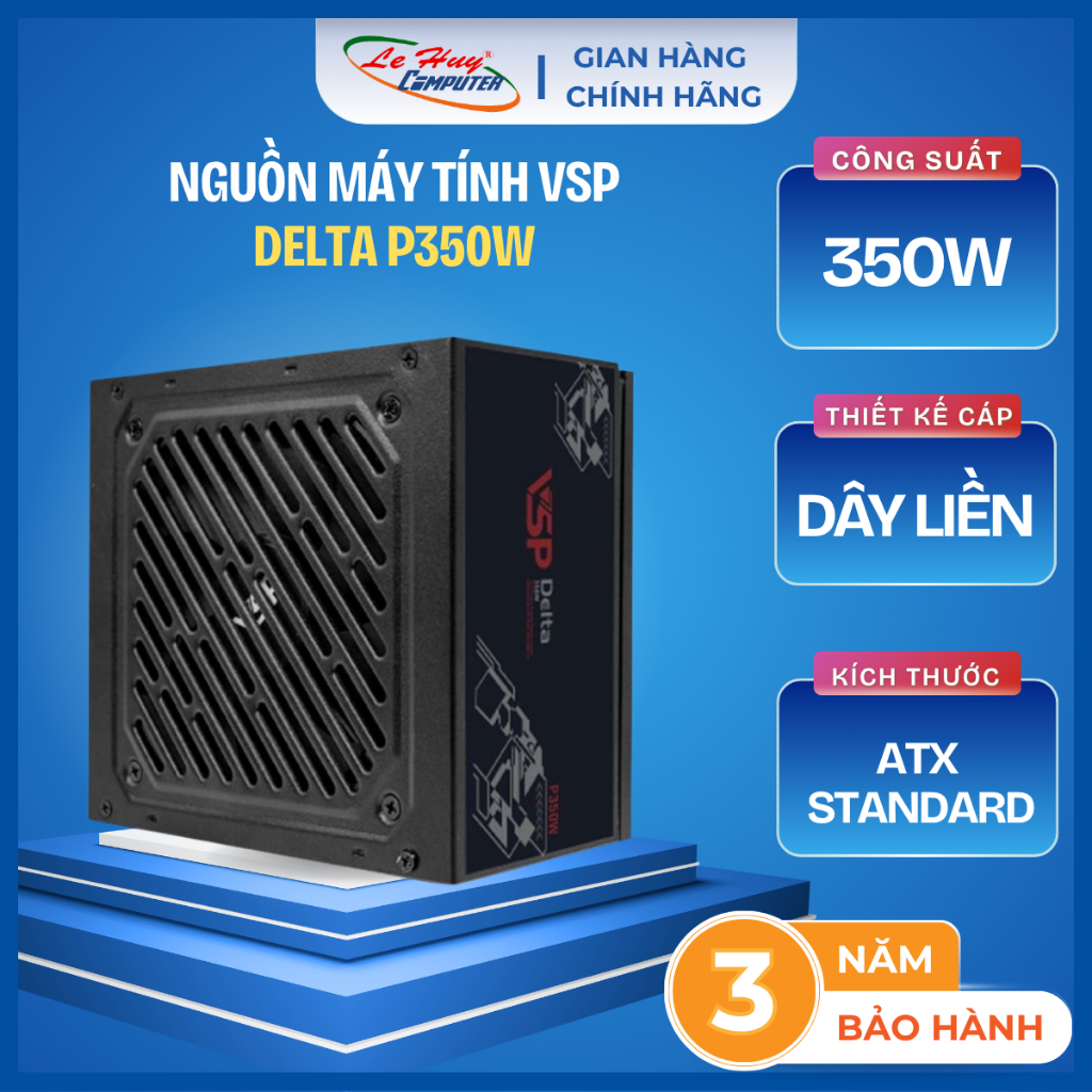 Nguồn Máy Tính VSP Delta P350W/ Delta P450W/ Delta P550W - Hàng Chính Hãng